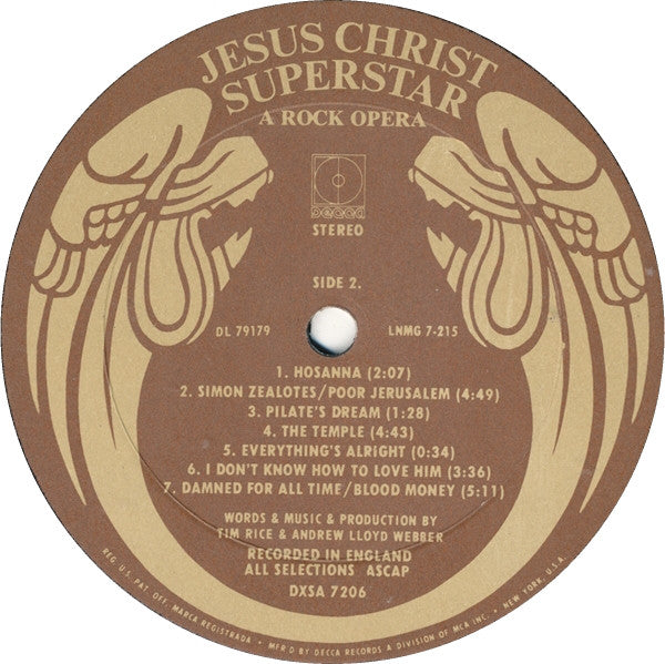 Andrew Lloyd Webber And Tim Rice - Jesus Christ Superstar - LP