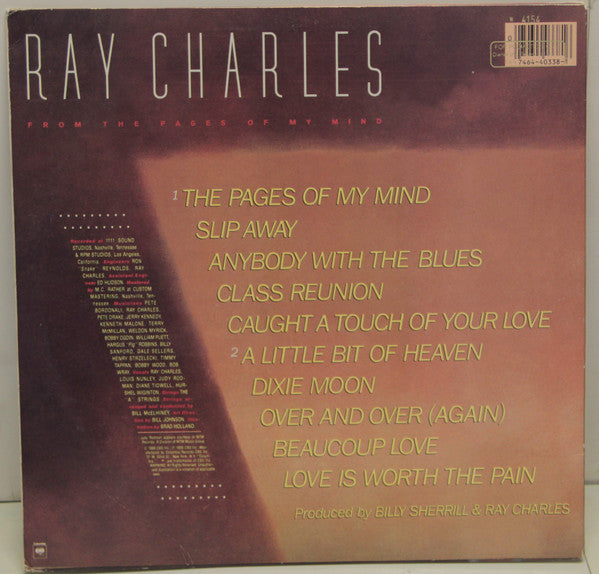 Ray Charles - From The Pages Of My Mind - LP