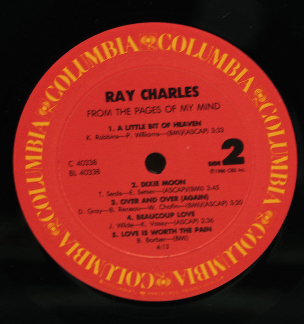 Ray Charles - From The Pages Of My Mind - LP
