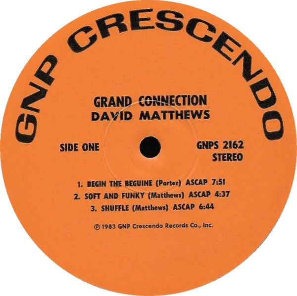 David Matthews Orchestra - Grand Connection - LP