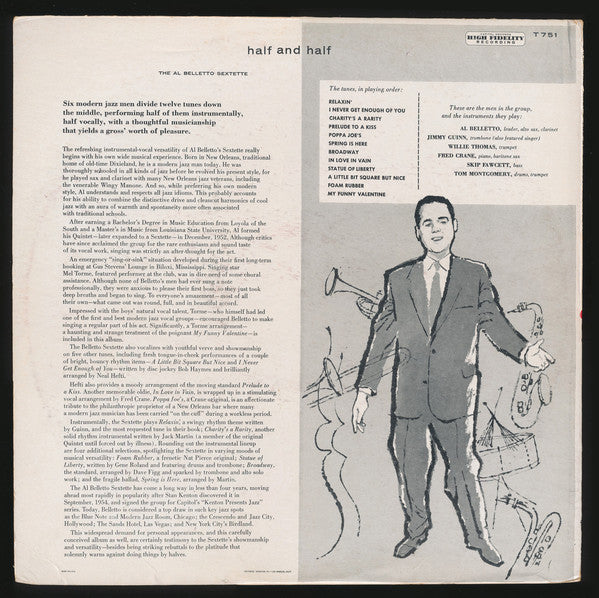 The Al Belletto Sextet - Half And Half