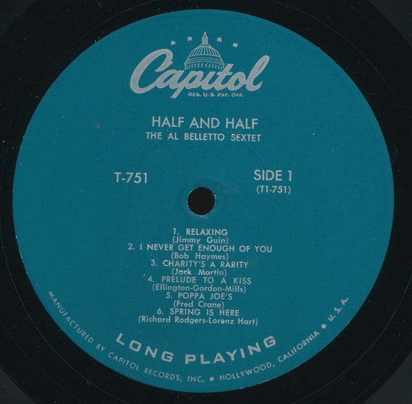 The Al Belletto Sextet - Half And Half