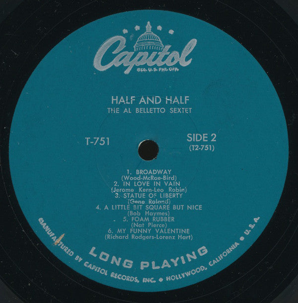 The Al Belletto Sextet - Half And Half
