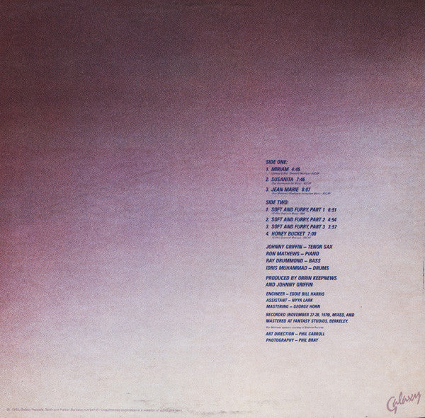 Johnny Griffin - To The Ladies - LP
