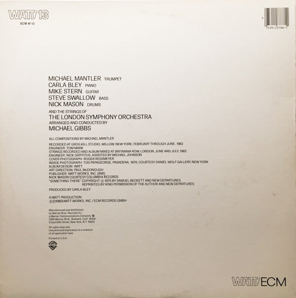 Michael Mantler - Something There - LP