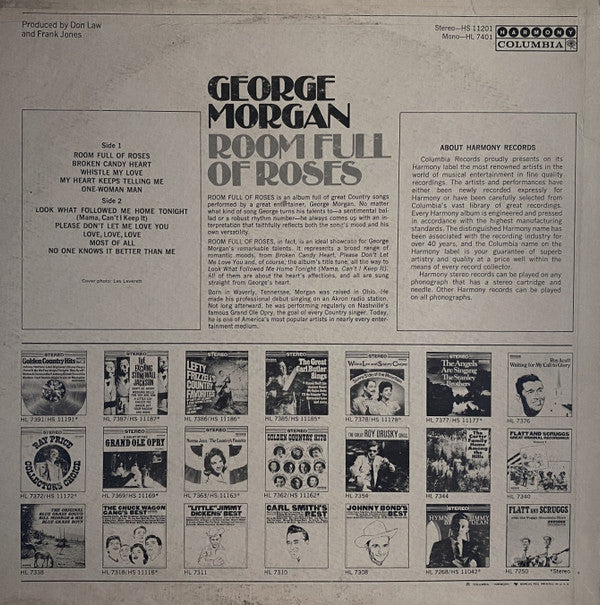 George Morgan  - Room Full Of Roses - LP