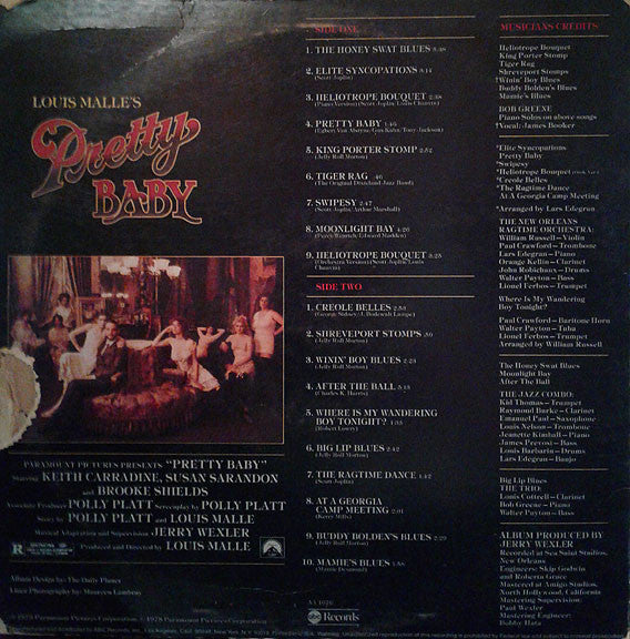 Various - Pretty Baby (Music From The Soundtrack Of The Paramount Motion Picture) - LP