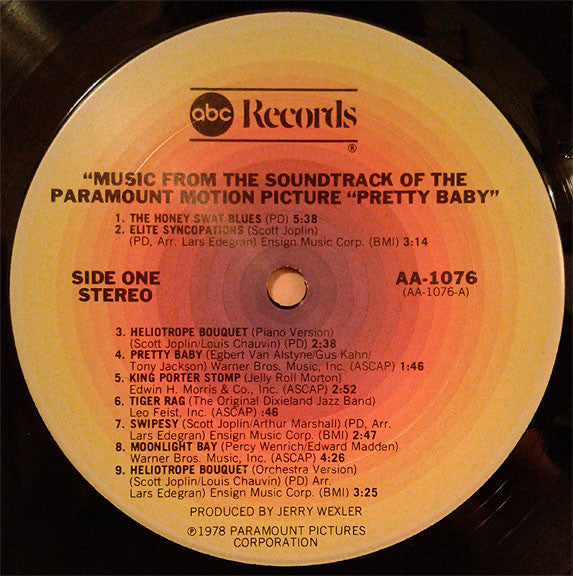 Various - Pretty Baby (Music From The Soundtrack Of The Paramount Motion Picture) - LP