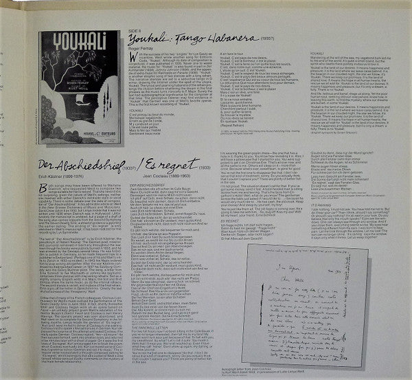 Teresa Stratas - The Unknown Kurt Weill - LP