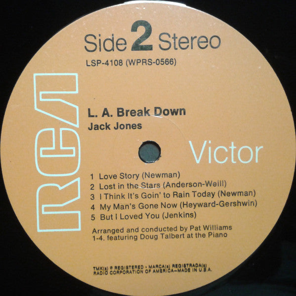Jack Jones - L. A. Break Down - LP