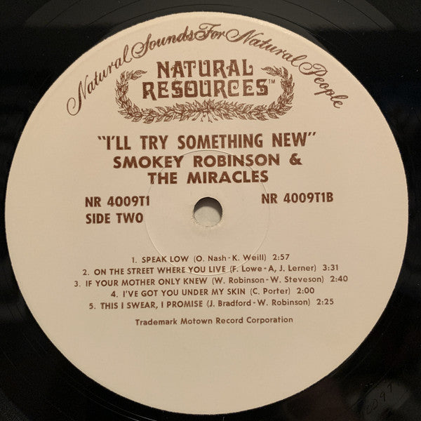 Smokey Robinson & The Miracles* - I'll Try Something New - LP