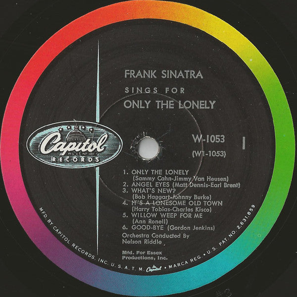 Frank Sinatra - Frank Sinatra Sings For Only The Lonely - LP