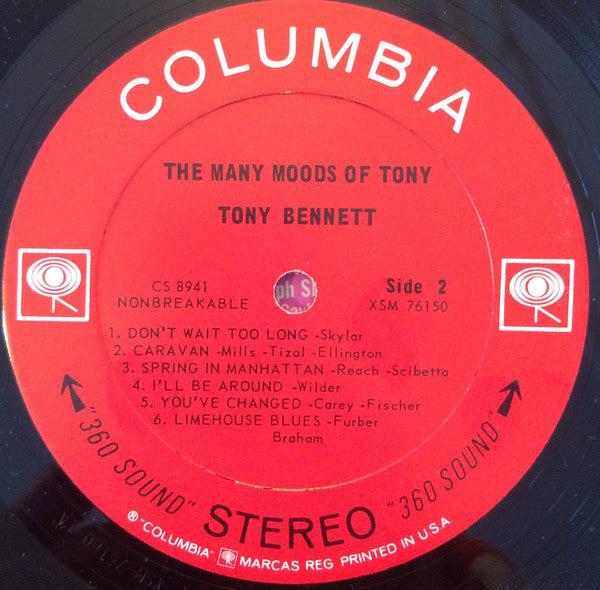 Tony Bennett - The Many Moods Of Tony - LP