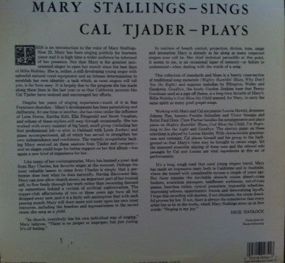 Cal Tjader, Mary Stallings - Cal Tjader-Plays Mary Stallings-Sings - LP