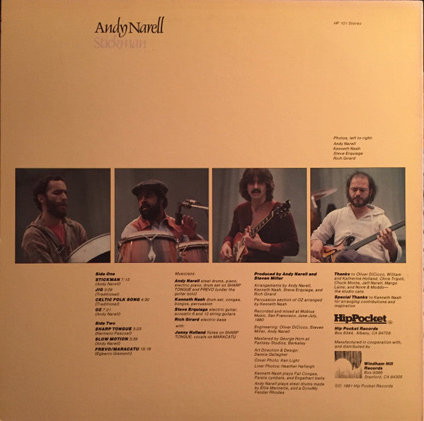 Andy Narell - Stickman - LP