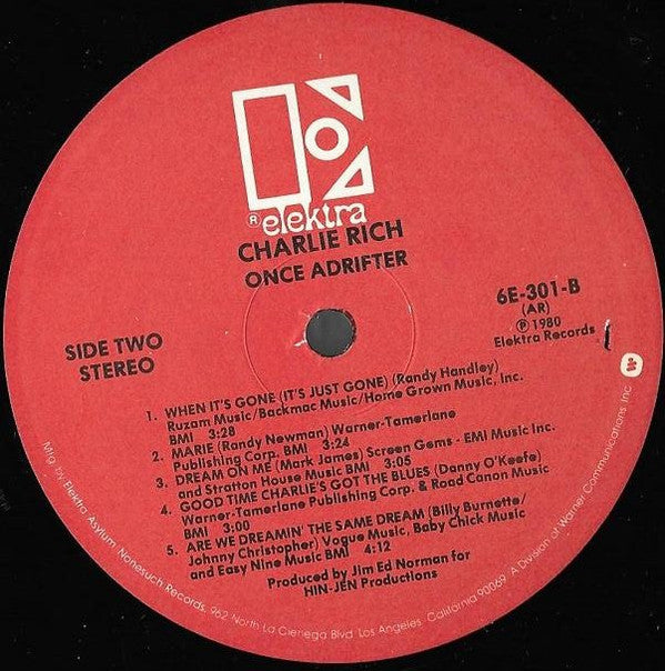 Charlie Rich - Once A Drifter - LP