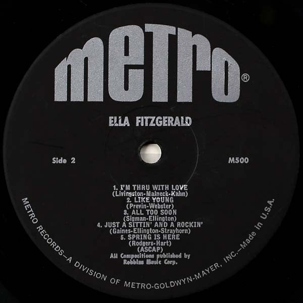 Ella Fitzgerald - Ella Fitzgerald - LP