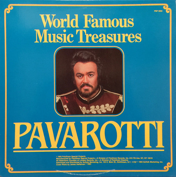 Luciano Pavarotti - World Famous Music Treasures - LP