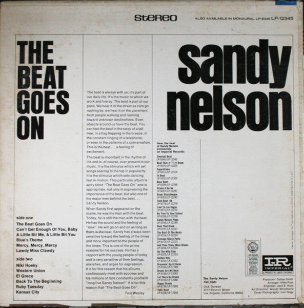Sandy Nelson - The Beat Goes On - LP
