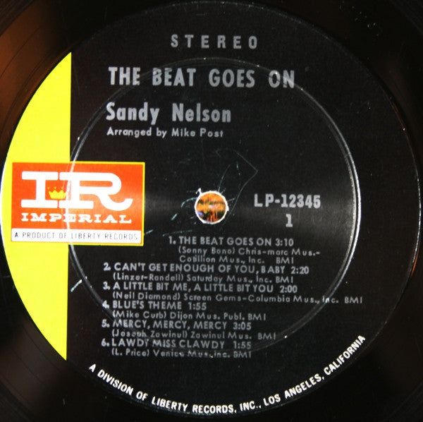 Sandy Nelson - The Beat Goes On - LP