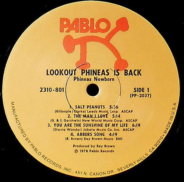 The Phineas Newborn Trio* - Look Out - Phineas Is Back! - LP