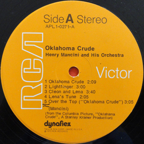 Henry Mancini - Oklahoma Crude  (Music From The Film Score) - LP
