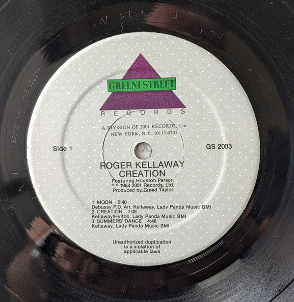 Roger Kellaway Featuring Houston Person - Creation - LP