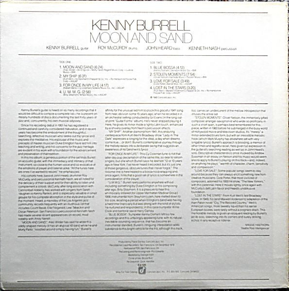 Kenny Burrell - Moon And Sand - LP