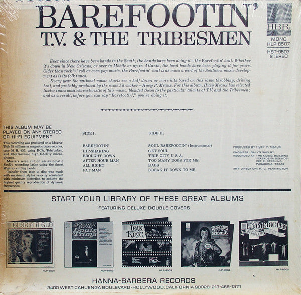 T.V. & The Tribesmen - Barefootin' - LP
