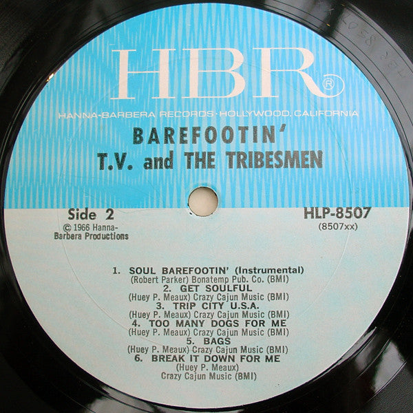 T.V. & The Tribesmen - Barefootin' - LP