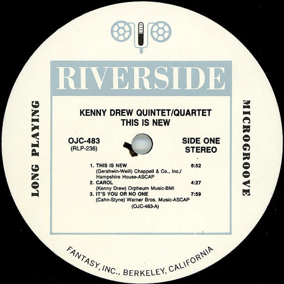 Kenny Drew Quintet / Kenny Drew Quartet - This Is New - LP
