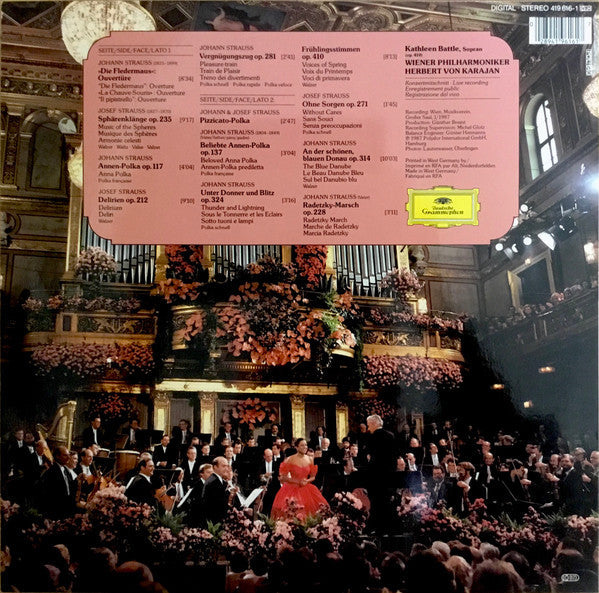 Kathleen Battle, Wiener Philharmoniker, Herbert Von Karajan - Neujahrskonzert In Wien - LP