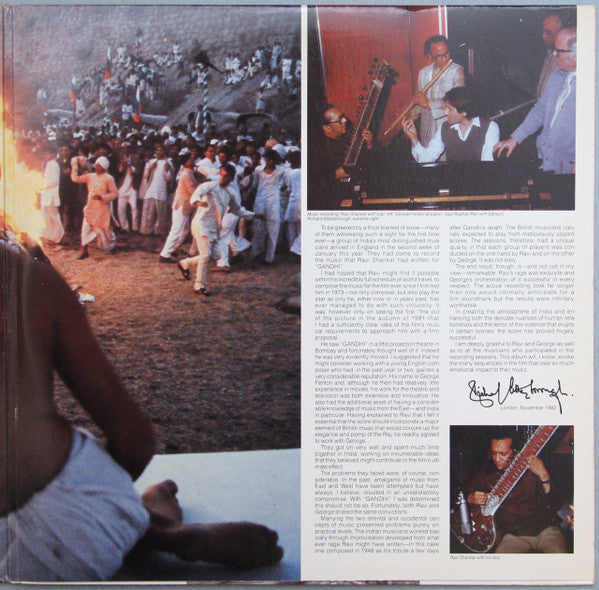 Ravi Shankar, George Fenton - Gandhi - Music From The Original Motion Picture Soundtrack - LP