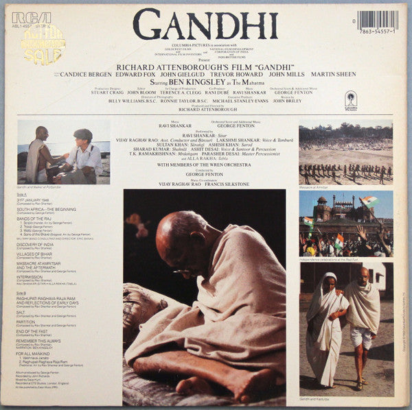 Ravi Shankar, George Fenton - Gandhi - Music From The Original Motion Picture Soundtrack - LP