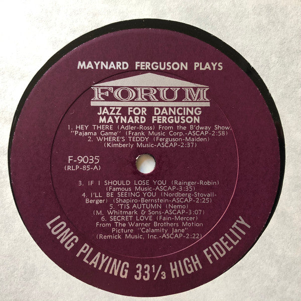 Maynard Ferguson - Maynard Ferguson Plays Jazz For Dancing - LP