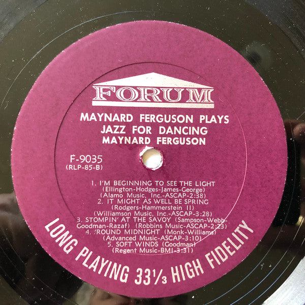 Maynard Ferguson - Maynard Ferguson Plays Jazz For Dancing - LP