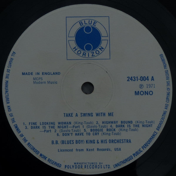 B.B. King - Take A Swing With Me - LP