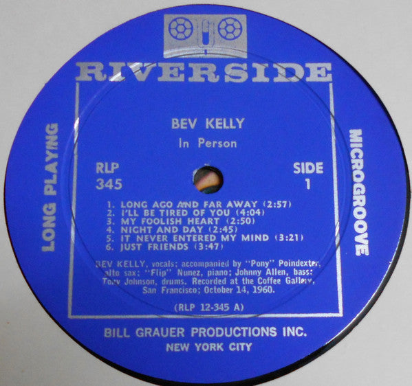 Bev Kelly - Bev Kelly In Person - LP