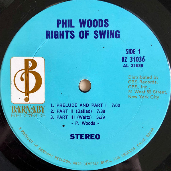 Phil Woods - Rights Of Swing - LP