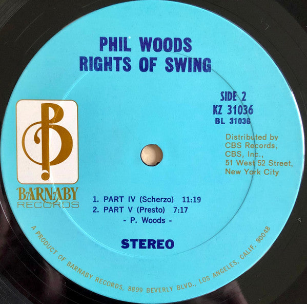 Phil Woods - Rights Of Swing - LP
