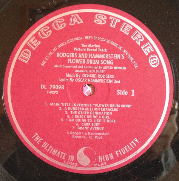 Rodgers & Hammerstein - Flower Drum Song - LP