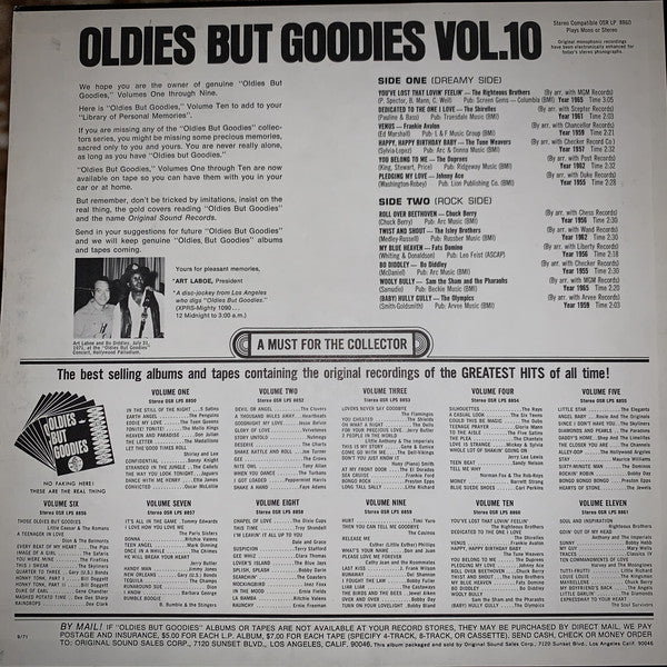 Various - Oldies But Goodies, Vol. 10 - LP