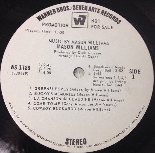 Mason Williams - Music By Mason Williams - LP