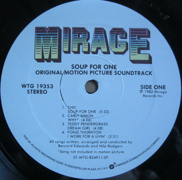 Various - Soup For One - Original Motion Picture Soundtrack - LP