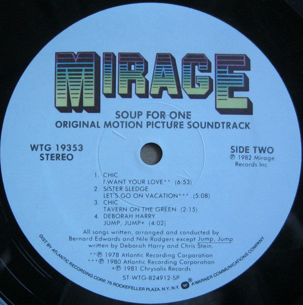 Various - Soup For One - Original Motion Picture Soundtrack - LP