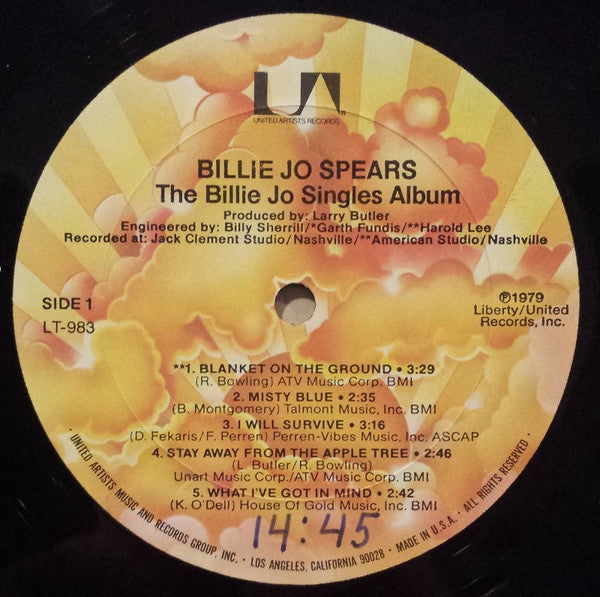 Billie Jo Spears - The Billie Jo Singles Album - LP