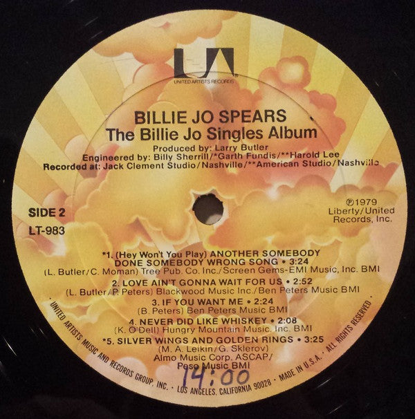 Billie Jo Spears - The Billie Jo Singles Album - LP