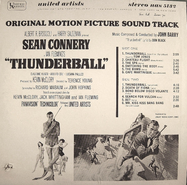 John Barry - Thunderball (Original Motion Picture Soundtrack) - LP