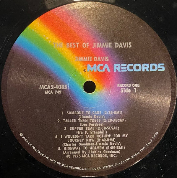 Jimmie Davis - The Best Of Jimmie Davis - LP