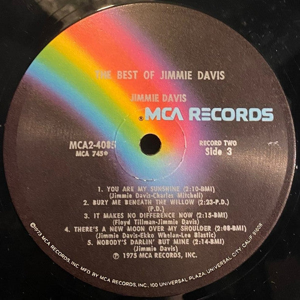 Jimmie Davis - The Best Of Jimmie Davis - LP